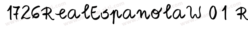 1726RealEspanolaW01 Rg字体转换